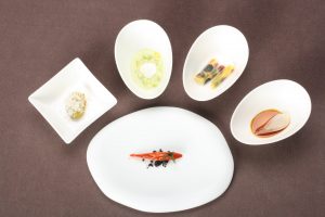 tokyo, bulgari, consistenze di verdure