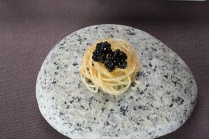 tokyo, bulgari, spaghetti e caviale