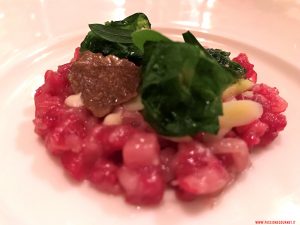 Tartare, Trentingrana, tartufo, lattuga di mare e piselli al lime, Dolomieu, Madonna di Campiglio