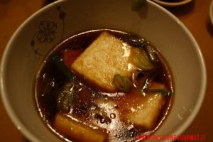 tofu pastellato, Waraku, Chef Maurizio Di Stefano, Roma