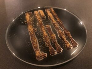 Ganache al cioccolato del ristorante Ego.